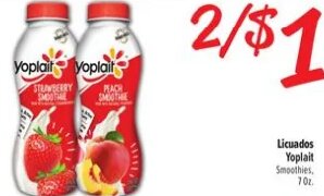 Licuados Yoplait at El Super