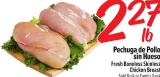 Pechuga de Pollo sin Hueso
