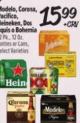 Modelo, Corona, Pacifico, Heineken, Dos Equis o Bohemia at El Super