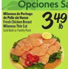 Milanesa de Pechuga de Pollo sin Hueso at El Super