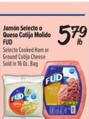 Jamón Selecto o Queso Cotija Molido at El Super