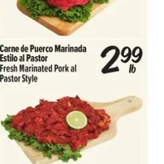 Carne de Puerco Marinada Estilo al Pastor