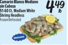 Camarón Blanco Mediano at El Super