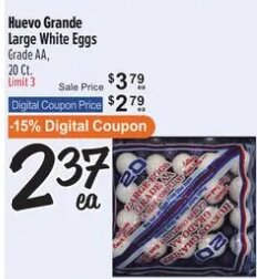 Large White Eggs at El Super