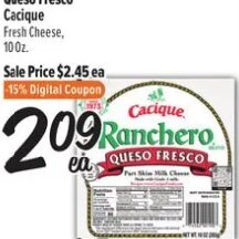 Queso Fresco Cacique at El Super