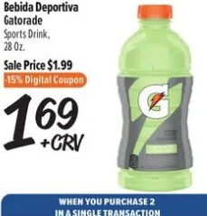 Bebida Deportiva Gatorade at El Super