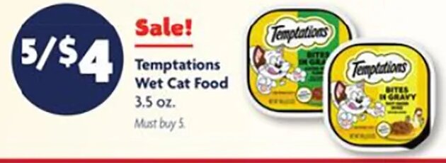 Temptations Wet Cat Food at Family Dollar