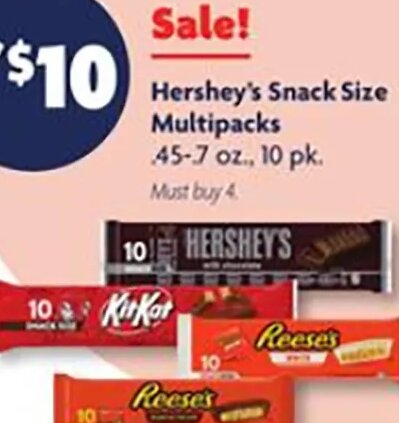 Hershey's Snack Size Multipacks at Family Dollar
