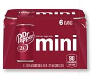 Dr Pepper Mini Cans