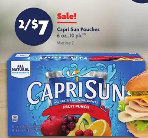 Capri Sun Pouches at Family Dollar