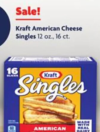 Kraft American Cheese Singles at Family Dollar
