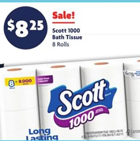 Scott 1000 Bath Tissue at Family Dollar