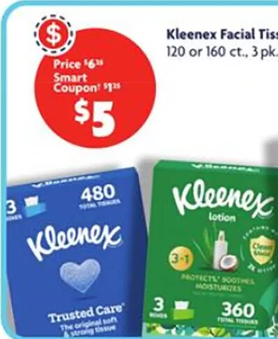 Kleenex Facial Tissues at Family Dollar