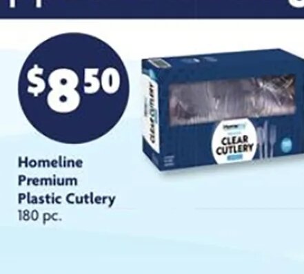 Homeline Premium Plastic Cutlery