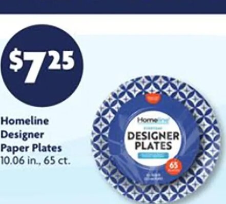 Homeline Designer Paper Plates