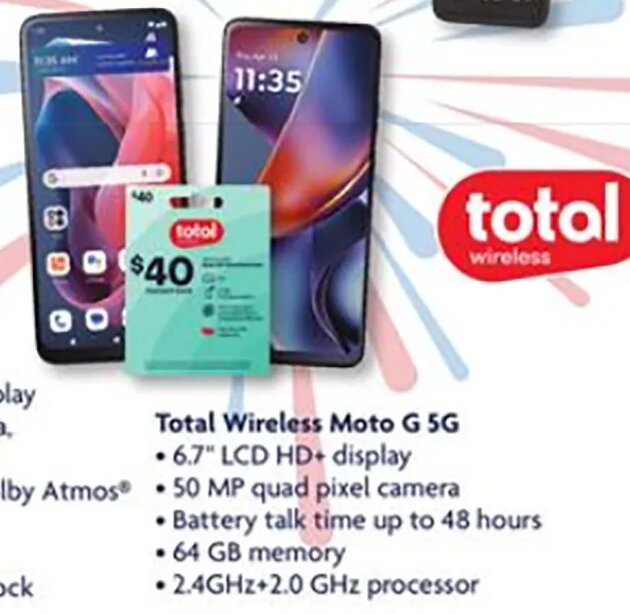 Total Wireless Moto G 5G