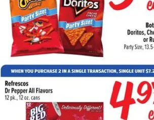 Botanas Doritos, Cheetos or Ruffles