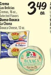Crema Las Delicias / Queso Oaxaca