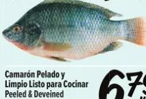 Mojarra Entera y Limpia