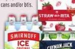 Smirnoff Ice Coolers o Cayman Jack at Fiesta Mart