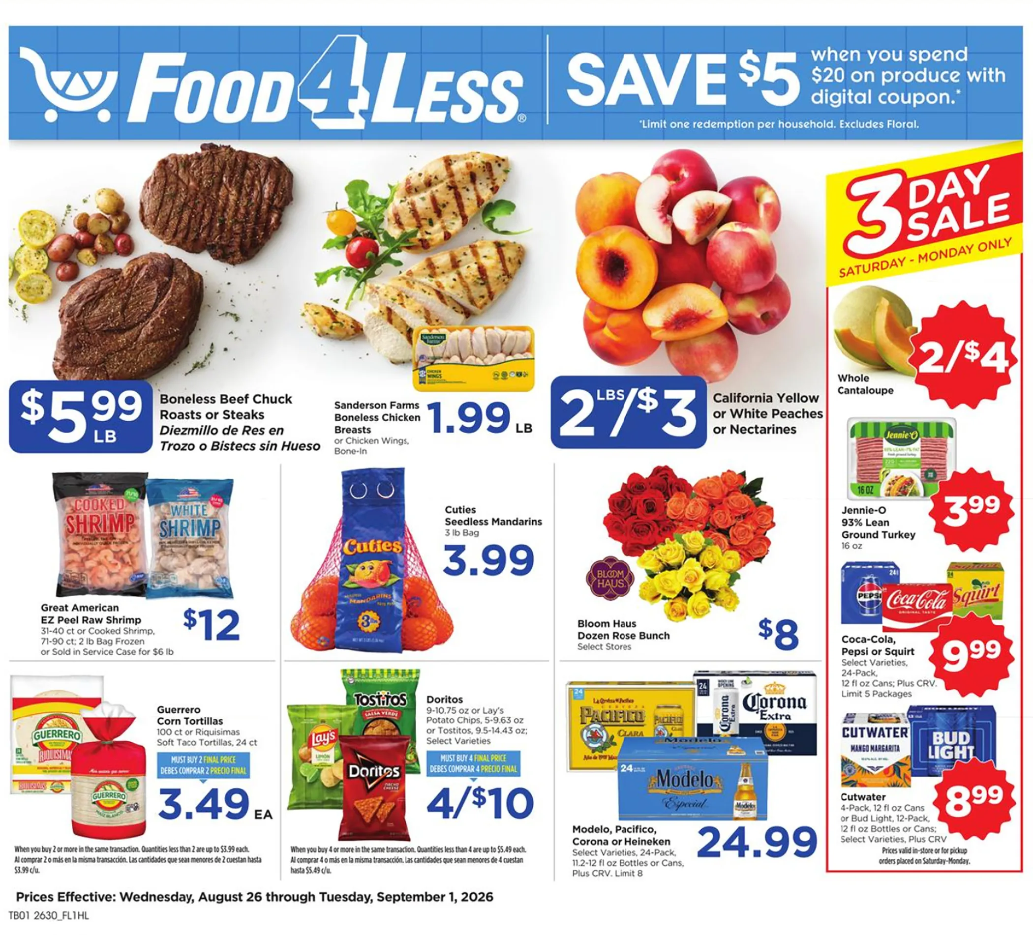 Food 4 Less Weekly Ad Page 1