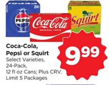 Coca-Cola, Pepsi or Squirt