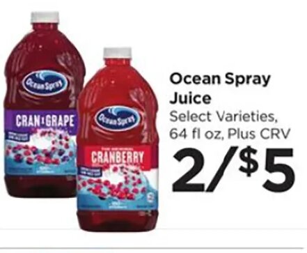 Ocean Spray Juice at Food 4 Less