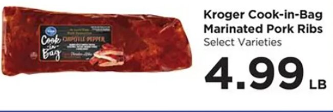 Kroger Cook-in-Bag Marinated Pork Ribs at Food 4 Less