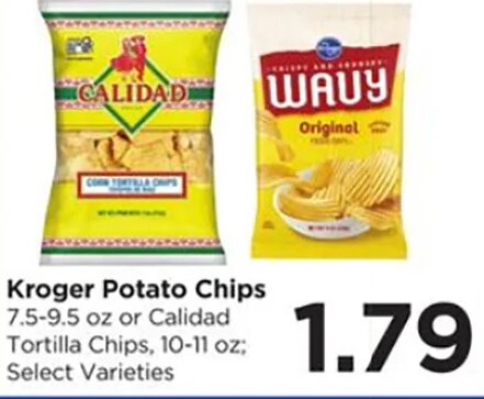 Kroger Potato Chips or Calidad Tortilla Chips at Food 4 Less