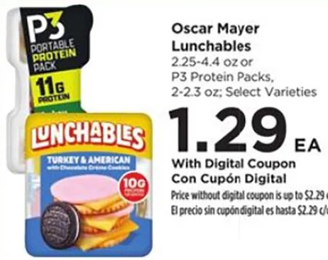 Oscar Mayer Lunchables at Food 4 Less