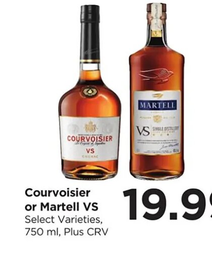 Courvoisier or Martell VS