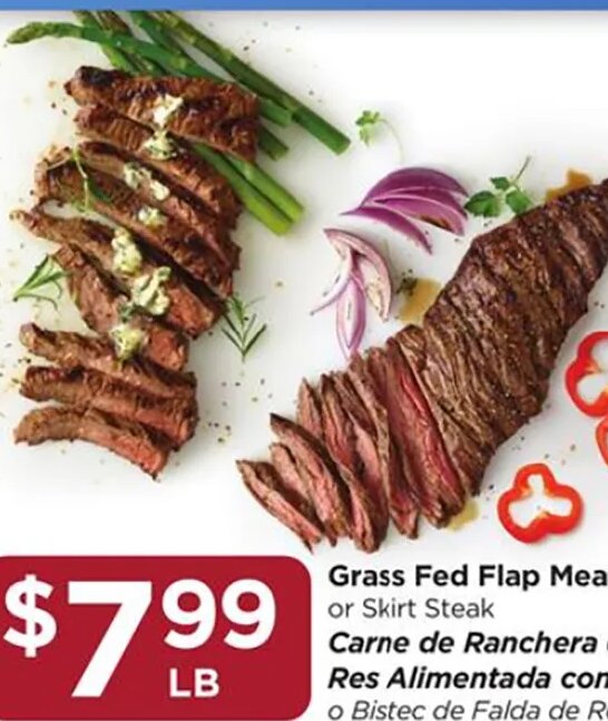 Grass Fed Flap Meat or Skirt Steak