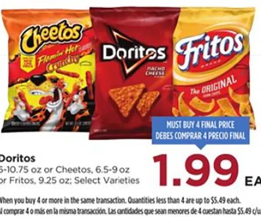 Doritos or Cheetos or Fritos
