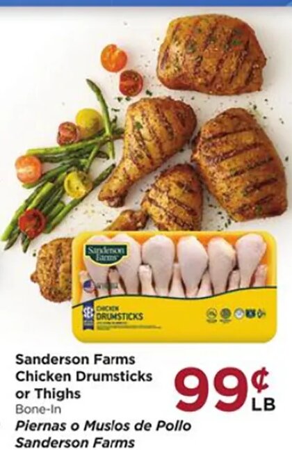 Sanderson Farms Chicken Drumsticks or Thighs