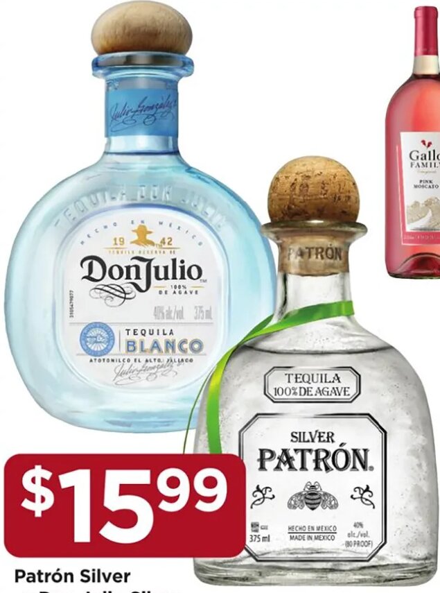Patrón Silver or Don Julio Silver
