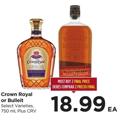 Crown Royal or Bulleit