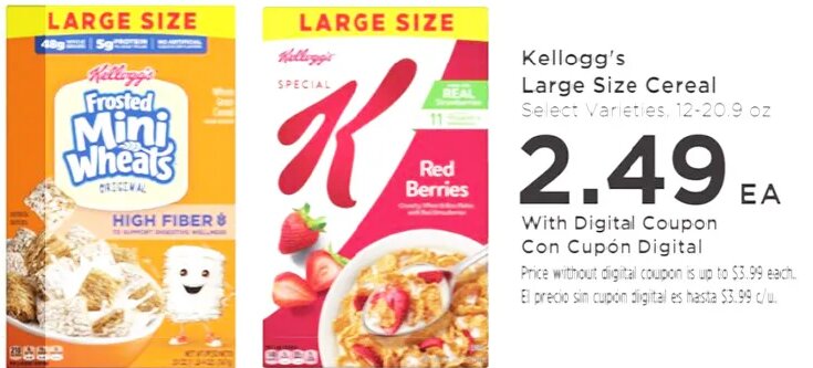 Kellogg's Large Size Cereal at Food 4 Less