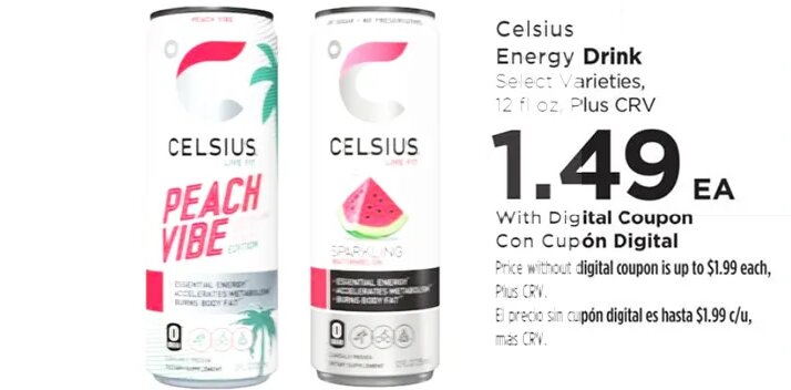 Celsius Energy Drink at Food 4 Less