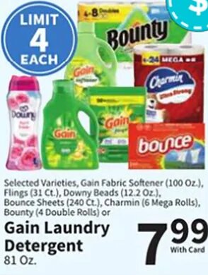 Gain Laundry Detergent