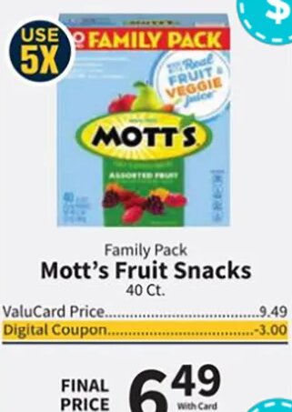 Mott's Fruit Snacks
