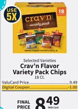 Crav'n Flavor Variety Pack Chips
