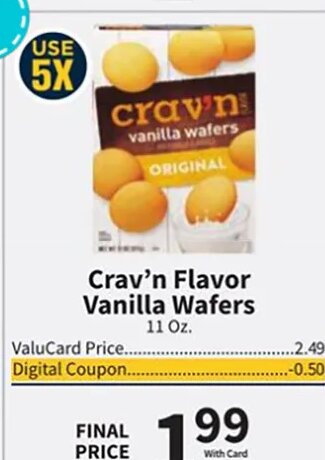 Crav'n Flavor Vanilla Wafers