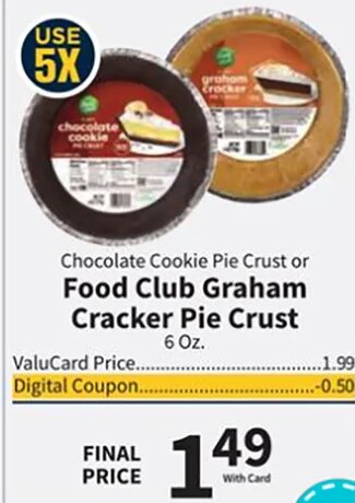 Food Club Graham Cracker Pie Crust