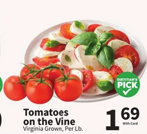 Tomatoes on the Vine at Food City