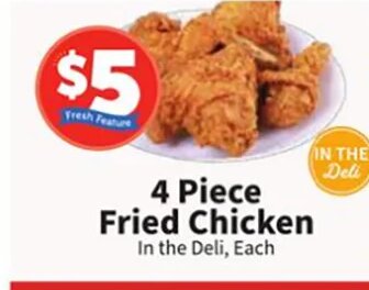 4 Piece Fried Chicken