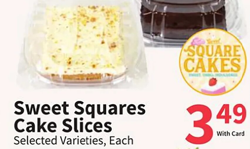 Sweet Squares Cake Slices