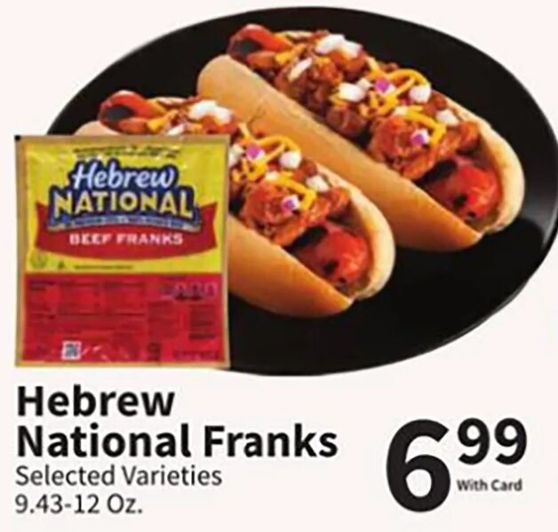 Hebrew National Franks at Food City