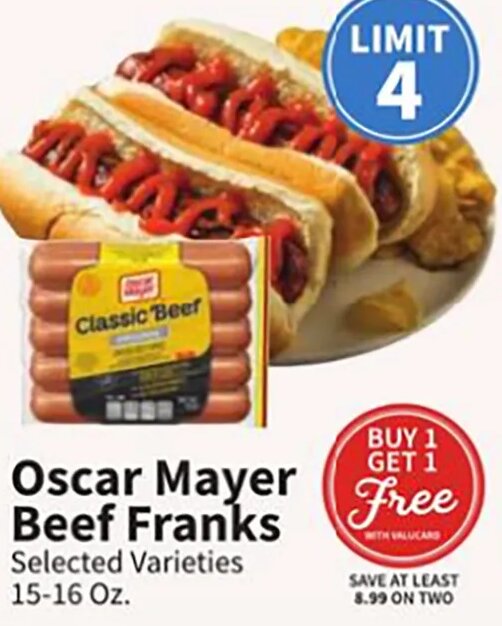 Oscar Mayer Beef Franks at Food City
