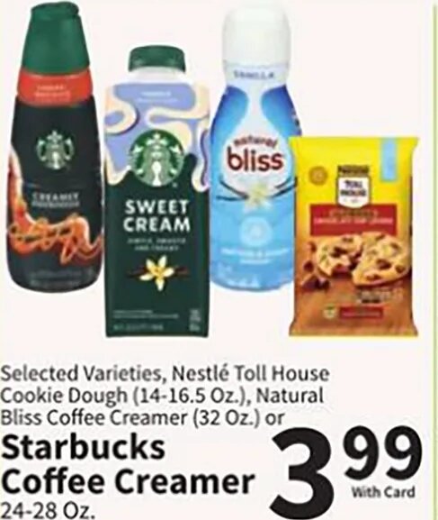 Starbucks Coffee Creamer at Food City