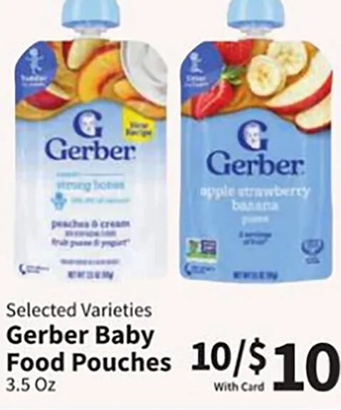 Gerber Baby Food Pouches